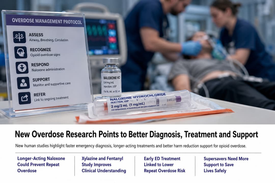 Emergency overdose care with naloxone, xylazine monitoring and hospital treatment protocol